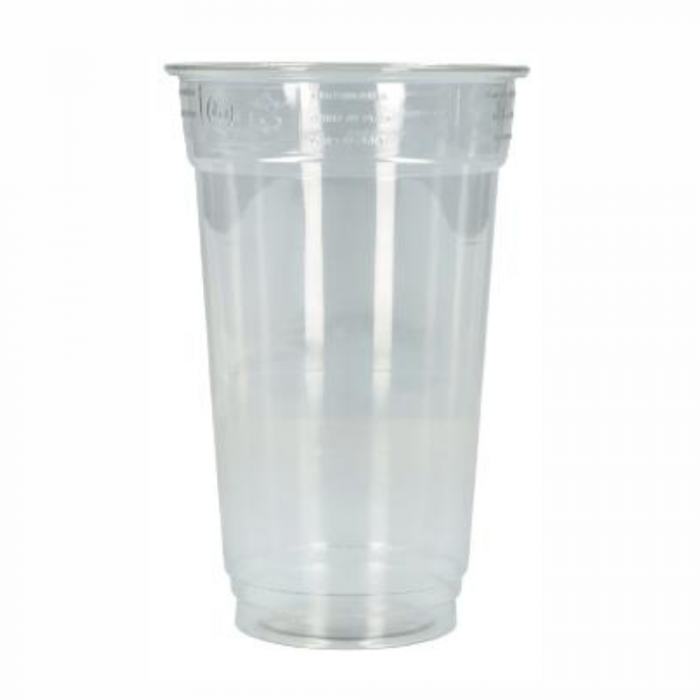 Getränkebecher geeicht 500ml rPET transparent Ø9,5cm